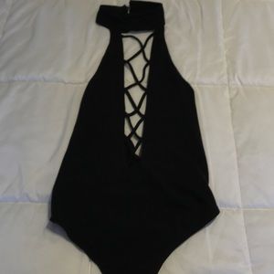 Express lace up body suit